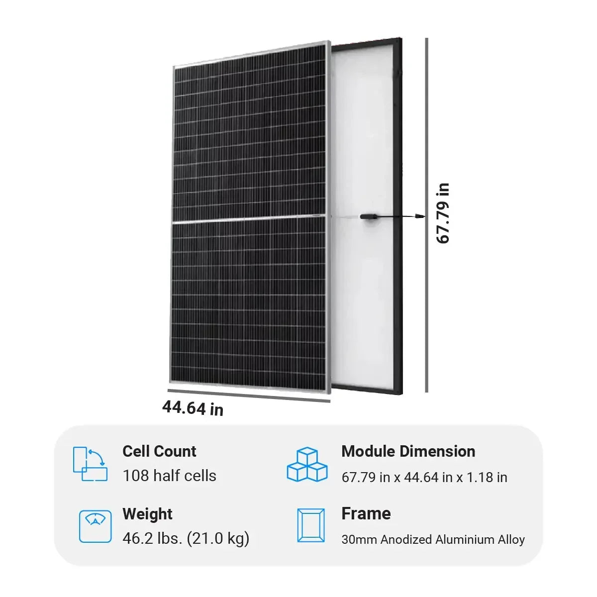 LUXEN 405W LNVB-405M Mono PERC Solar Panel – High-Efficiency Module