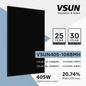 VSUN 405W 108 Mono Cells Bifacial Solar Panel | VSUN 405-132BMH